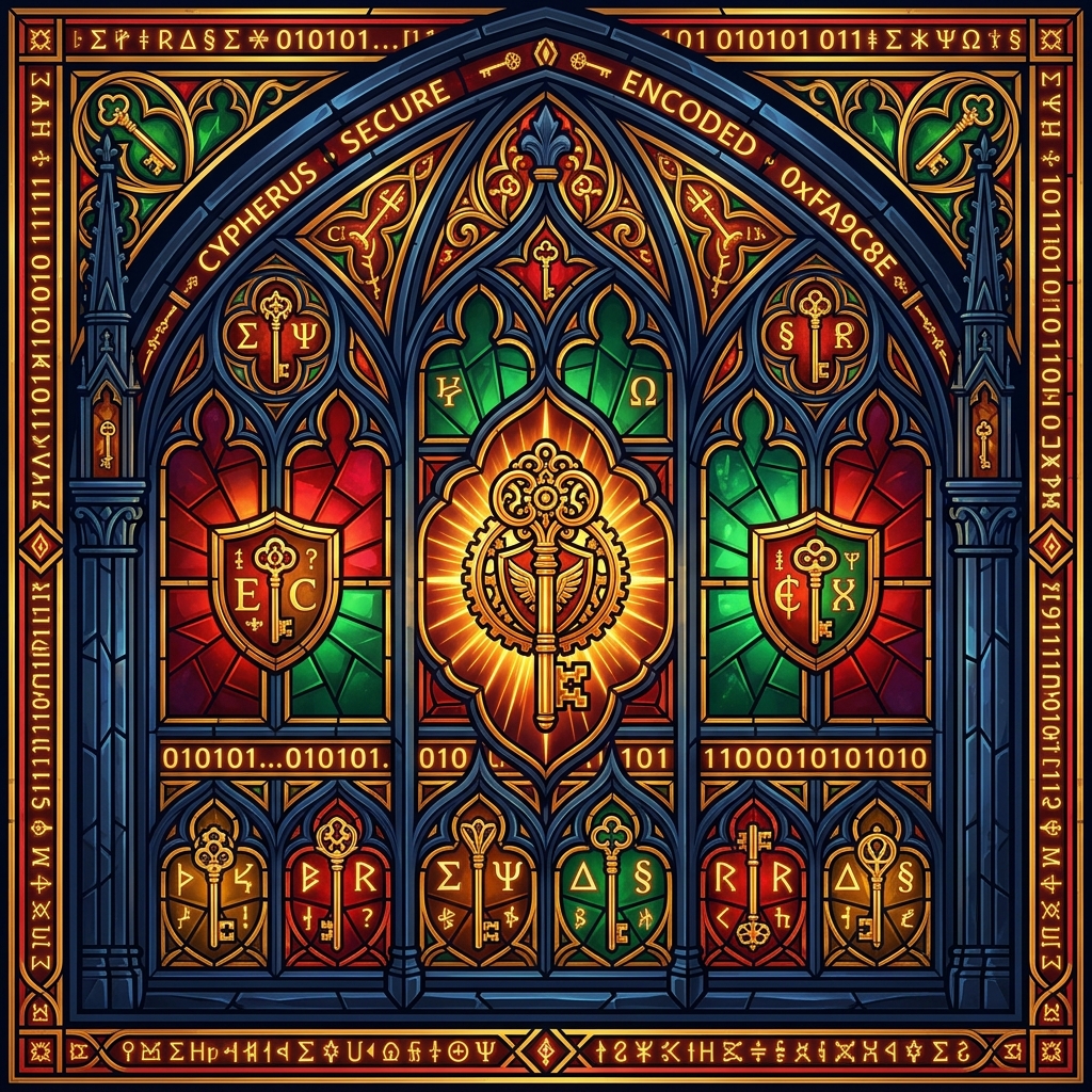 XMR Sync Wiki digital gothic stained glass