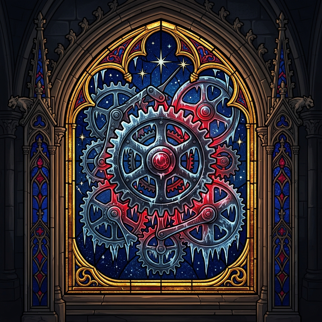 Stalled sync mechanism stained glass